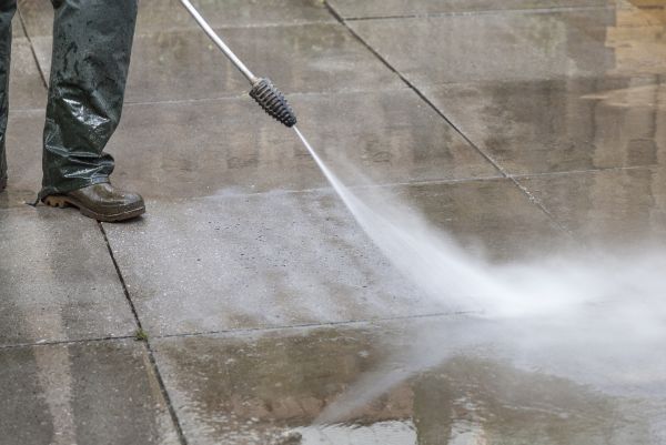 Concrete Power Washing in Greenville