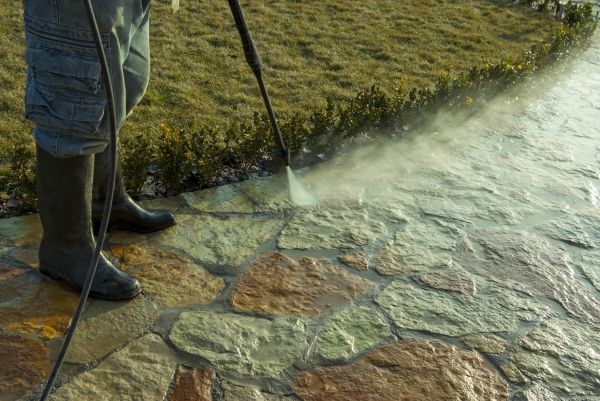 Stone Power Washing in Greenville