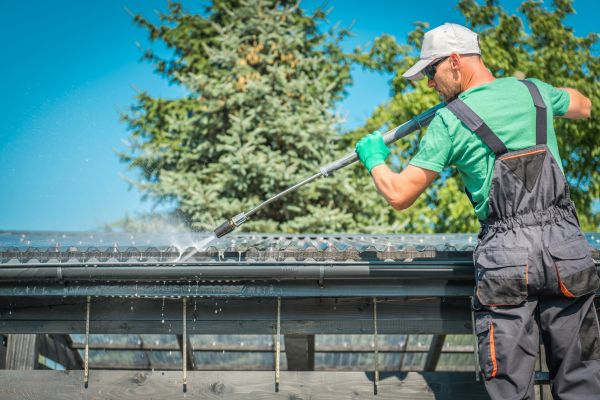 Gutter Power Washing in Greenville