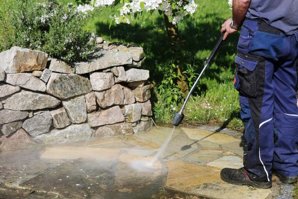 Stone Exterior Cleaning in Greenville