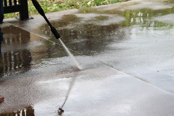 Concrete Deck Cleaning in Greenville