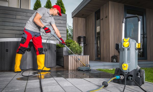 Concrete Patio Washing in Greenville