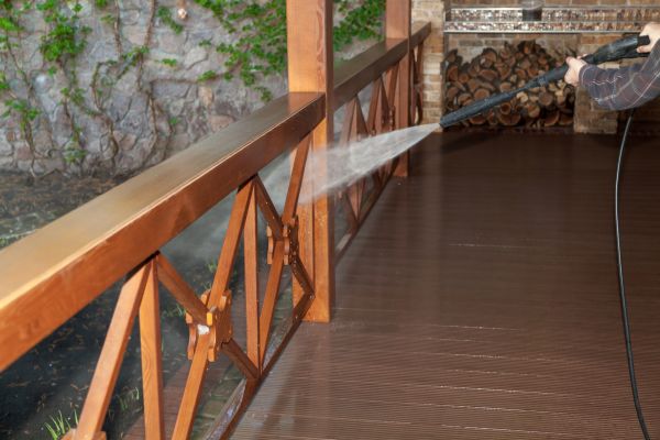 Porch Dirt Removal in Greenville