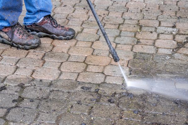 Stone Patio Cleaning in Greenville